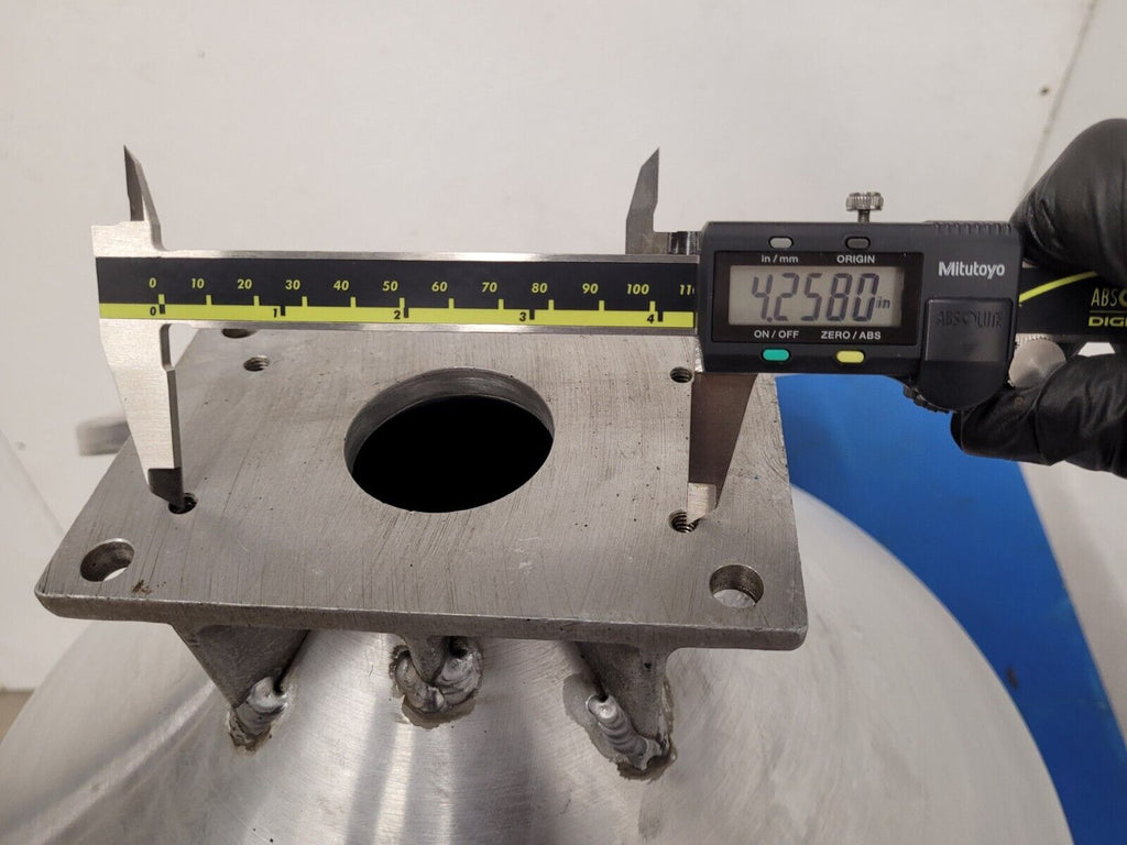 Injection Molding Plastic Pellet Funnel Hopper 16" Aluminum 5"x3" Mounting Holes