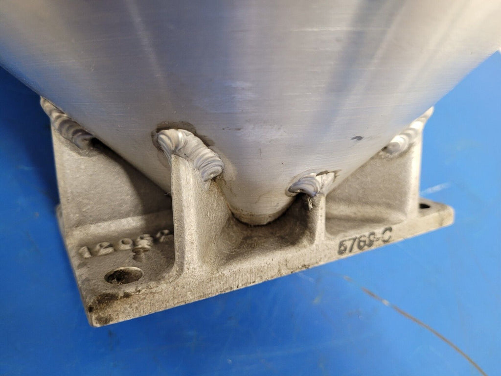 Injection Molding Plastic Pellet Funnel Hopper 16" Aluminum 5"x3" Mounting Holes