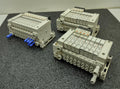 3x SMC Pneumatic Valve Block Solenoid Manifold 24VDC 26 Valves Total Lot E