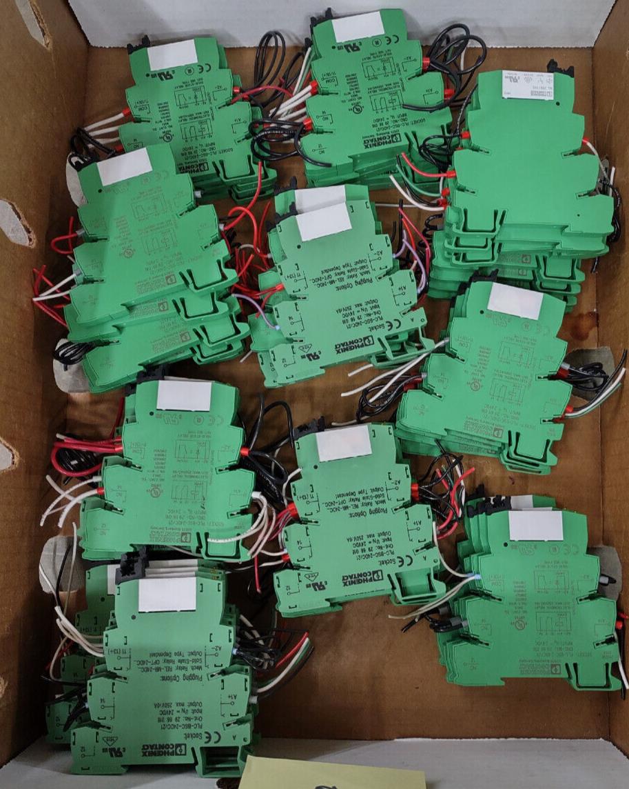 Lot of 65 Phoenix Contact 2966016 PLC-BSC-24DC/21 5 Pin Relay Socket 2961105