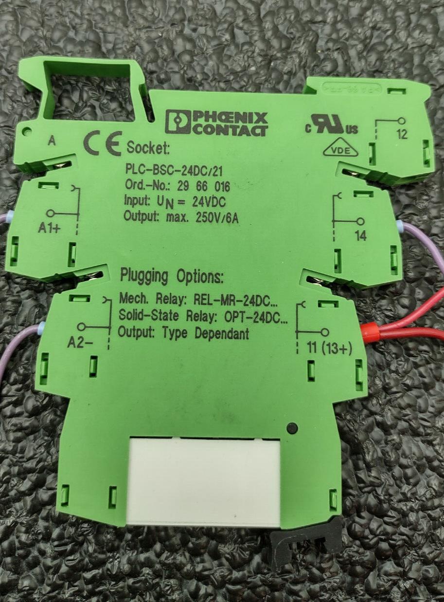 Lot of 65 Phoenix Contact 2966016 PLC-BSC-24DC/21 5 Pin Relay Socket 2961105