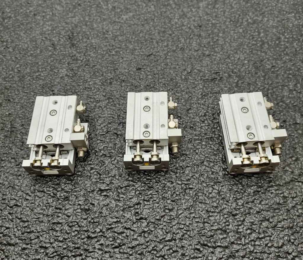 SMC MXS6-10AS-M9NWL Pneumatic Air Linear Guide Slide Cylinder Lot of 3
