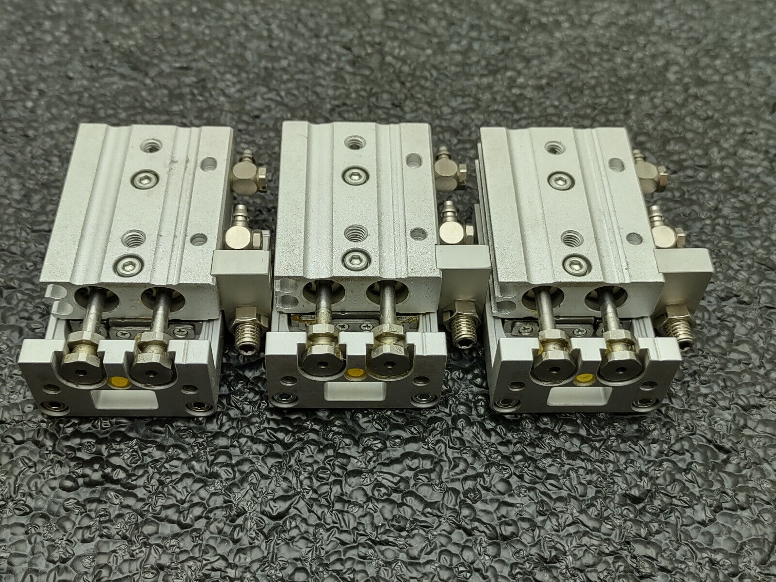 SMC MXS6-10AS-M9NWL Pneumatic Air Linear Guide Slide Cylinder Lot of 3