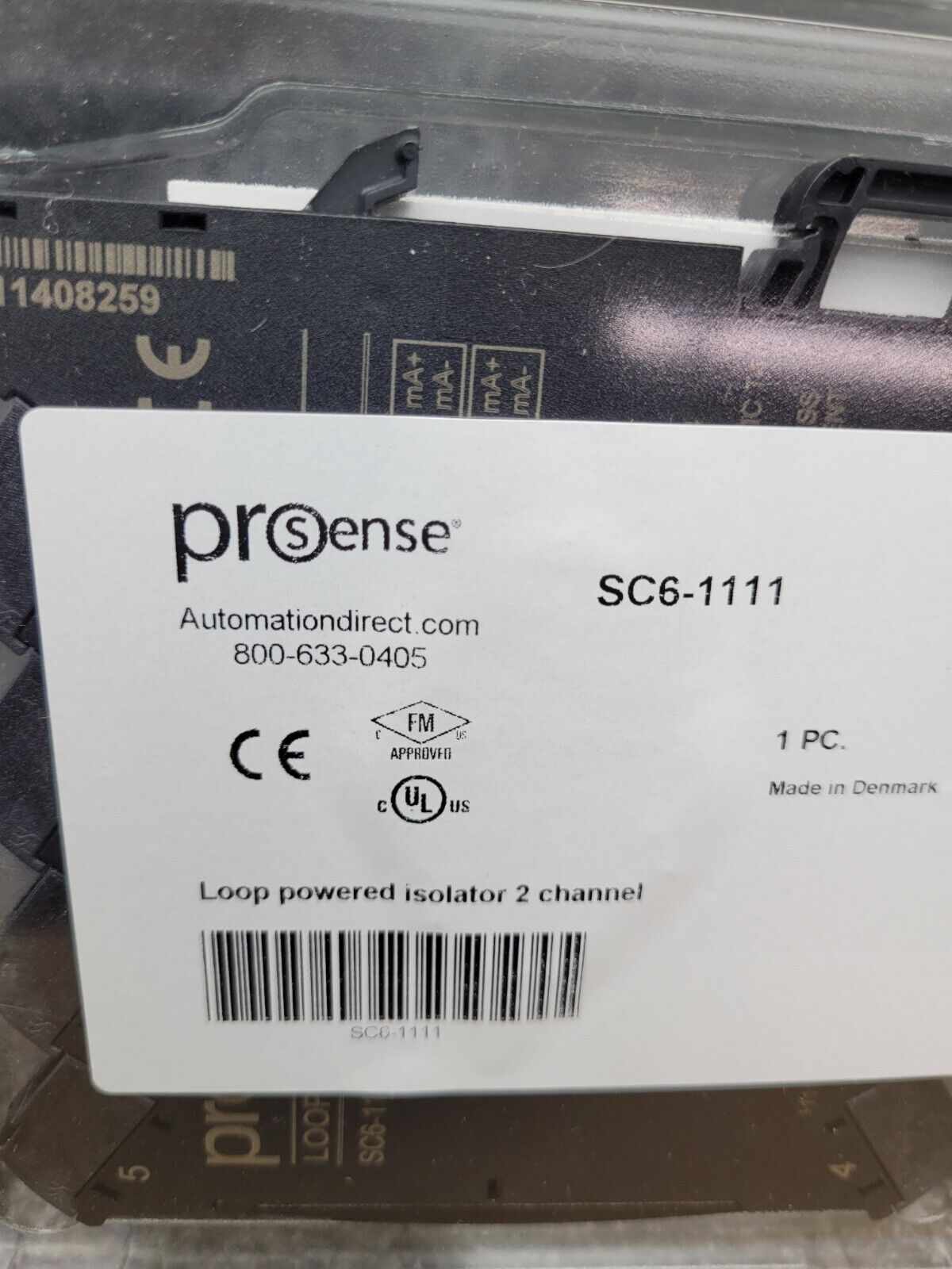 Automation Direct Prosense SC6-1111 Signal Conditioner 2 Isolated Channels