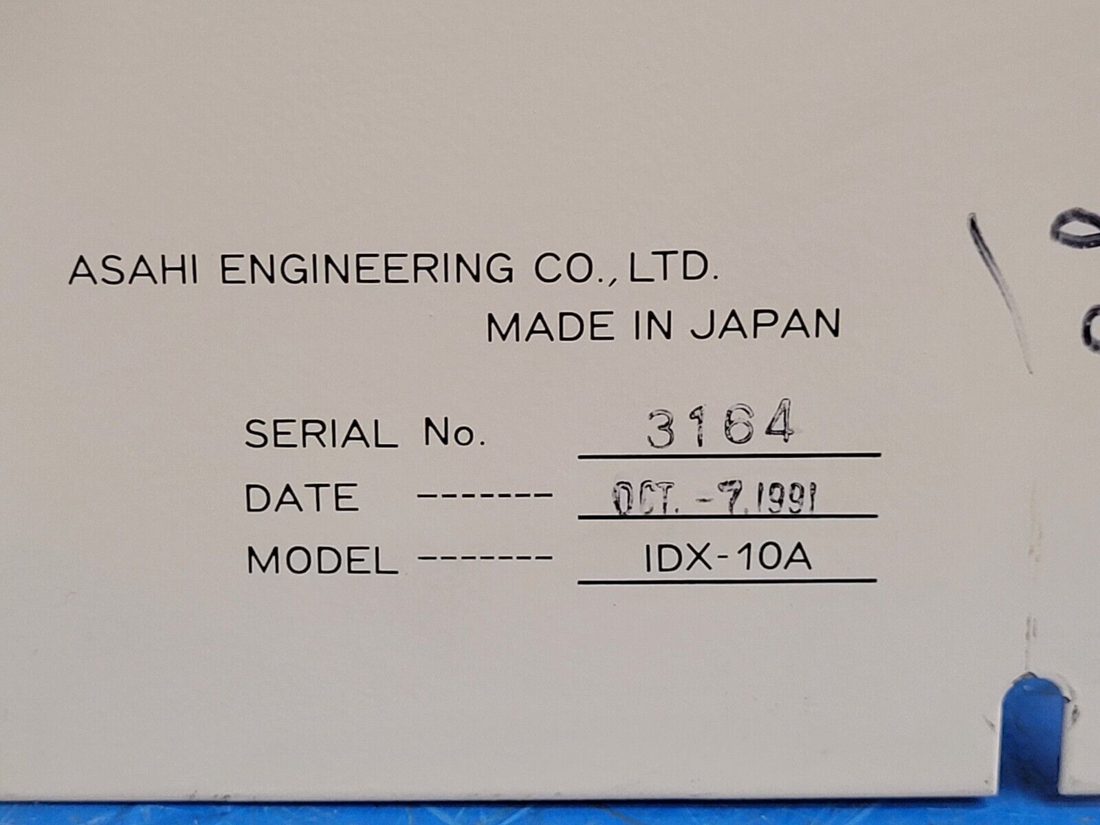 Ashai Engineering Control Assembly Motor Drive Controller IDX-10A from 1991 A