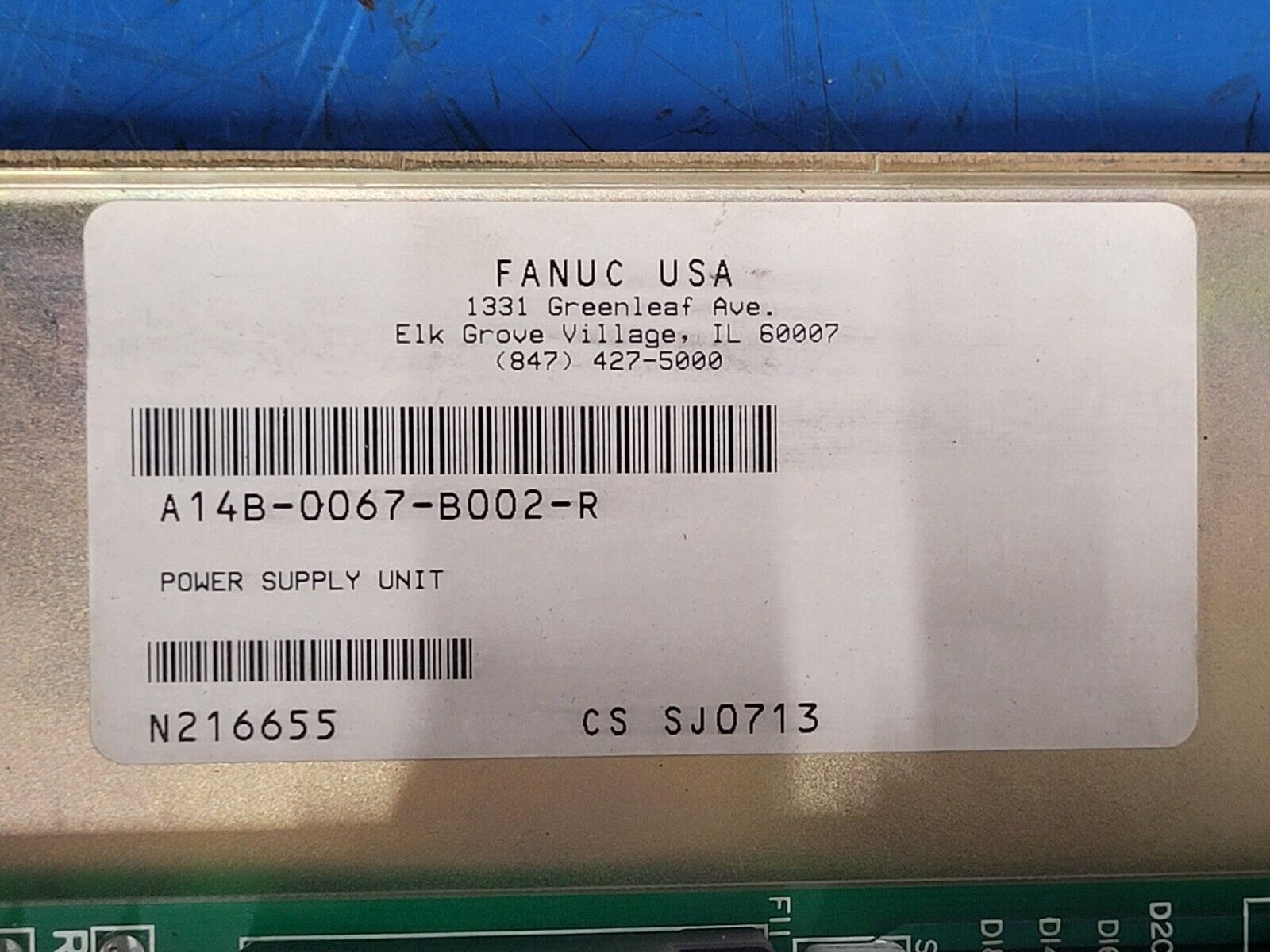 Fanuc Power Supply Unit A14B-0067-B002-01 from 1984