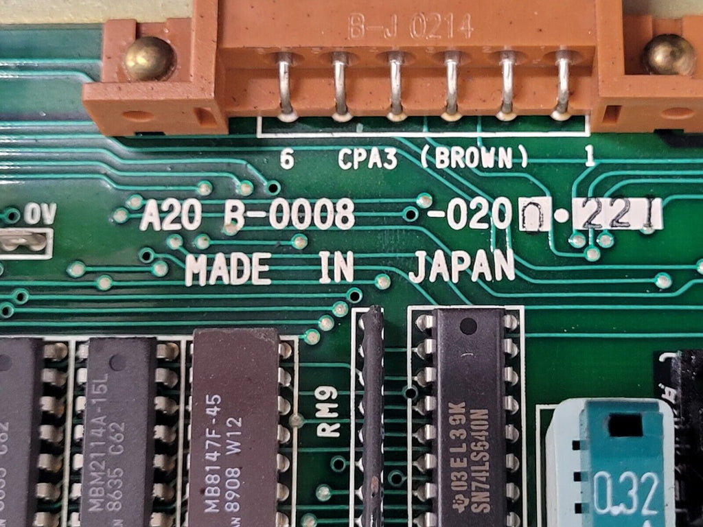 Fanuc A20B-0008-0200 17F Main I/O CNC Circuit Control Board PCB Mori SL-4