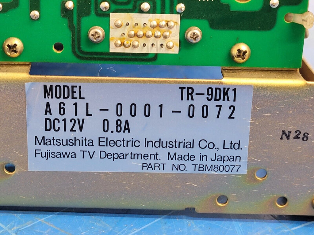 Matsushita CRT Monitor TR-9DK1 A61L-0001-0072 TBM81888 230BTB31 Unit B
