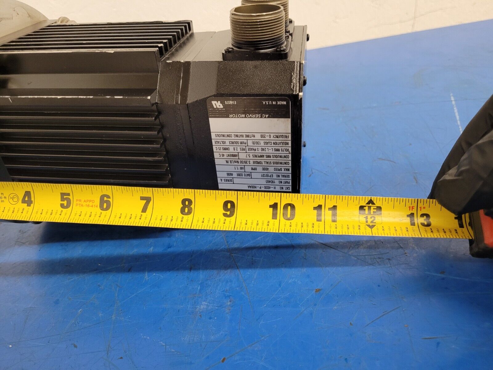 Allen-Bradley H-4030-P-H00AA AC Servo Motor Elwood Electro-Craft Reliance