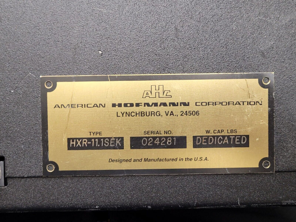 AHC HOFNANN HXR-11.1SEK Industrial Balancer Controller Powers Up