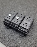 Lot of 3 WEIDMULLER 120VAC DIN RAIL Duplex Outlet Connector 6720005430