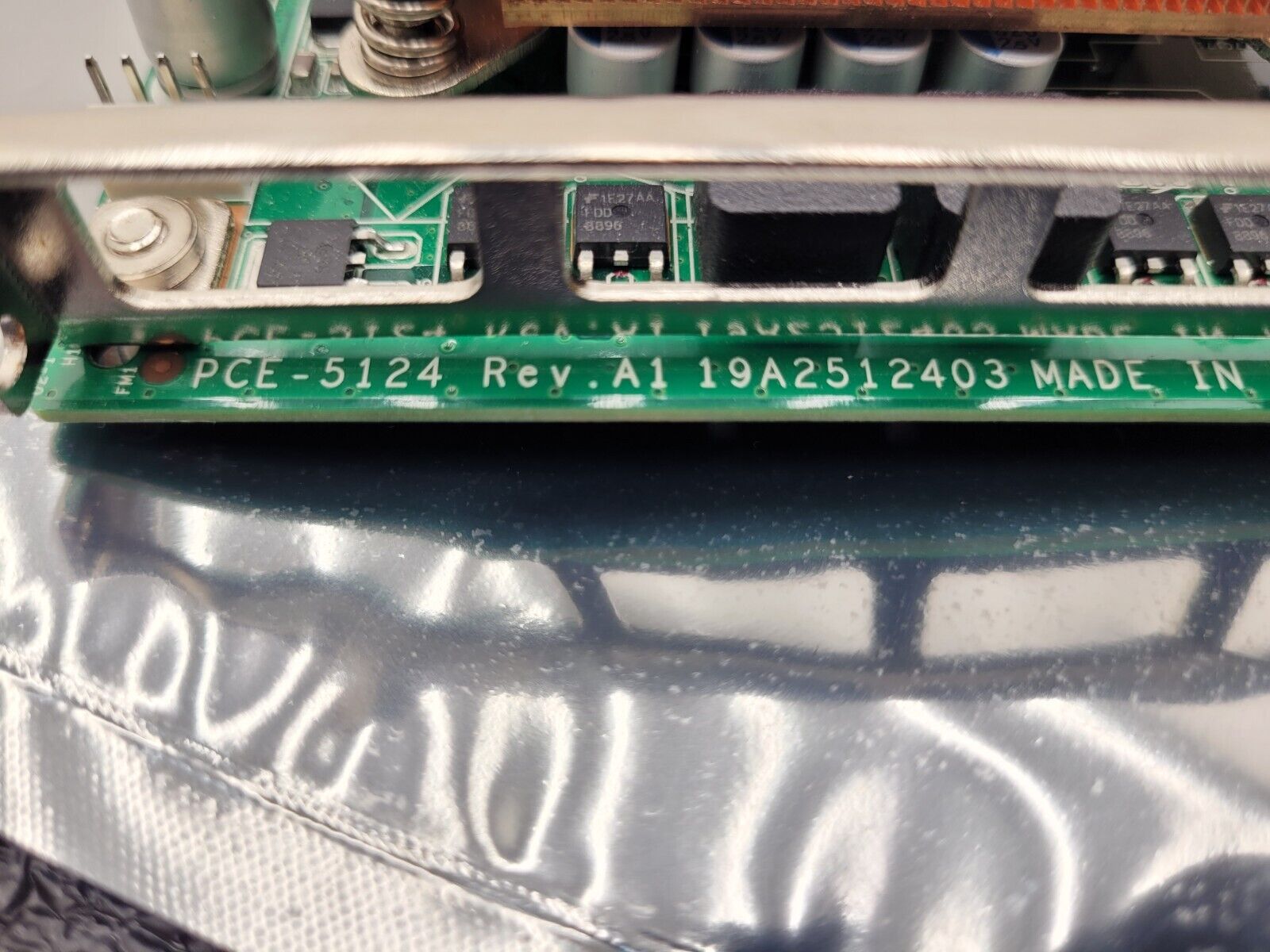 Advantech Motherboard A1 19A2512403 DCOM Tough PCE-5124 For Parts/Repair