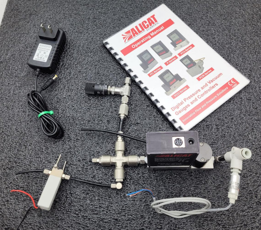 ALICAT Scientific PC3-2INH2OG-D-PCV10/5P RIN 5IN Mass Flow Meter Power On Test