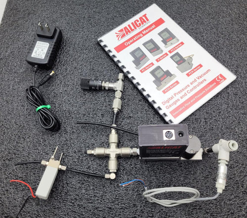 ALICAT Scientific PC3-2INH2OG-D-PCV10/5P RIN 5IN Mass Flow Meter Power On Test