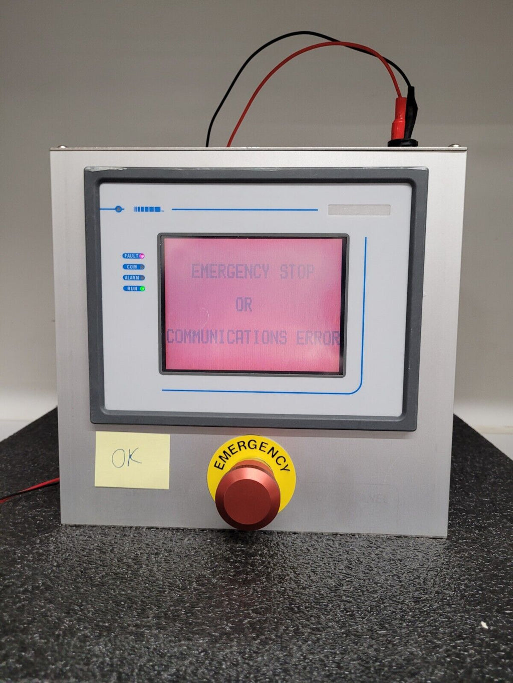 Exor UniOP TP-01 Touch Screen Panel + Custom Case ESTOP 24VDC Powered