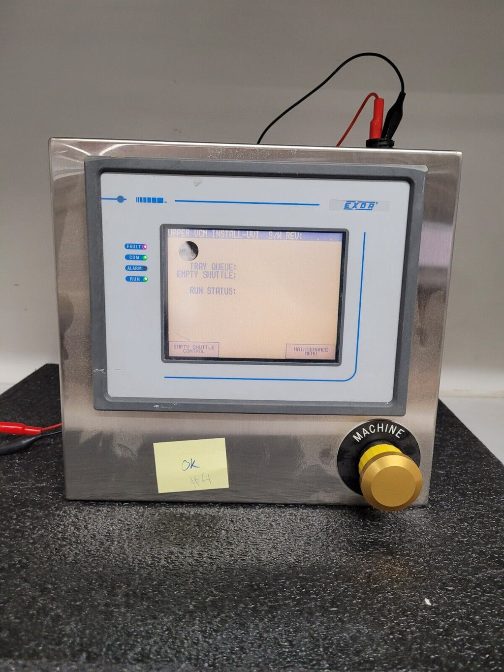 Exor UniOP TP-01 Touch Screen Panel + Custom Case ESTOP 24VDC Powered