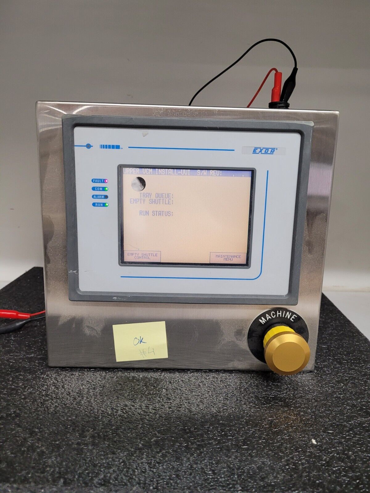 Exor UniOP TP-01 Touch Screen Panel + Custom Case ESTOP 24VDC Powered