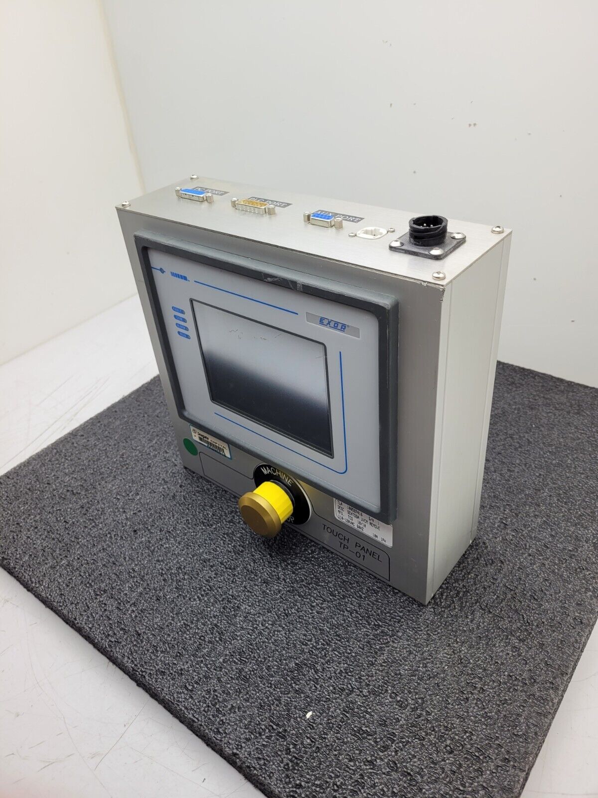 Exor UniOP TP-01 Touch Screen Panel + Custom Case ESTOP 24VDC Powered