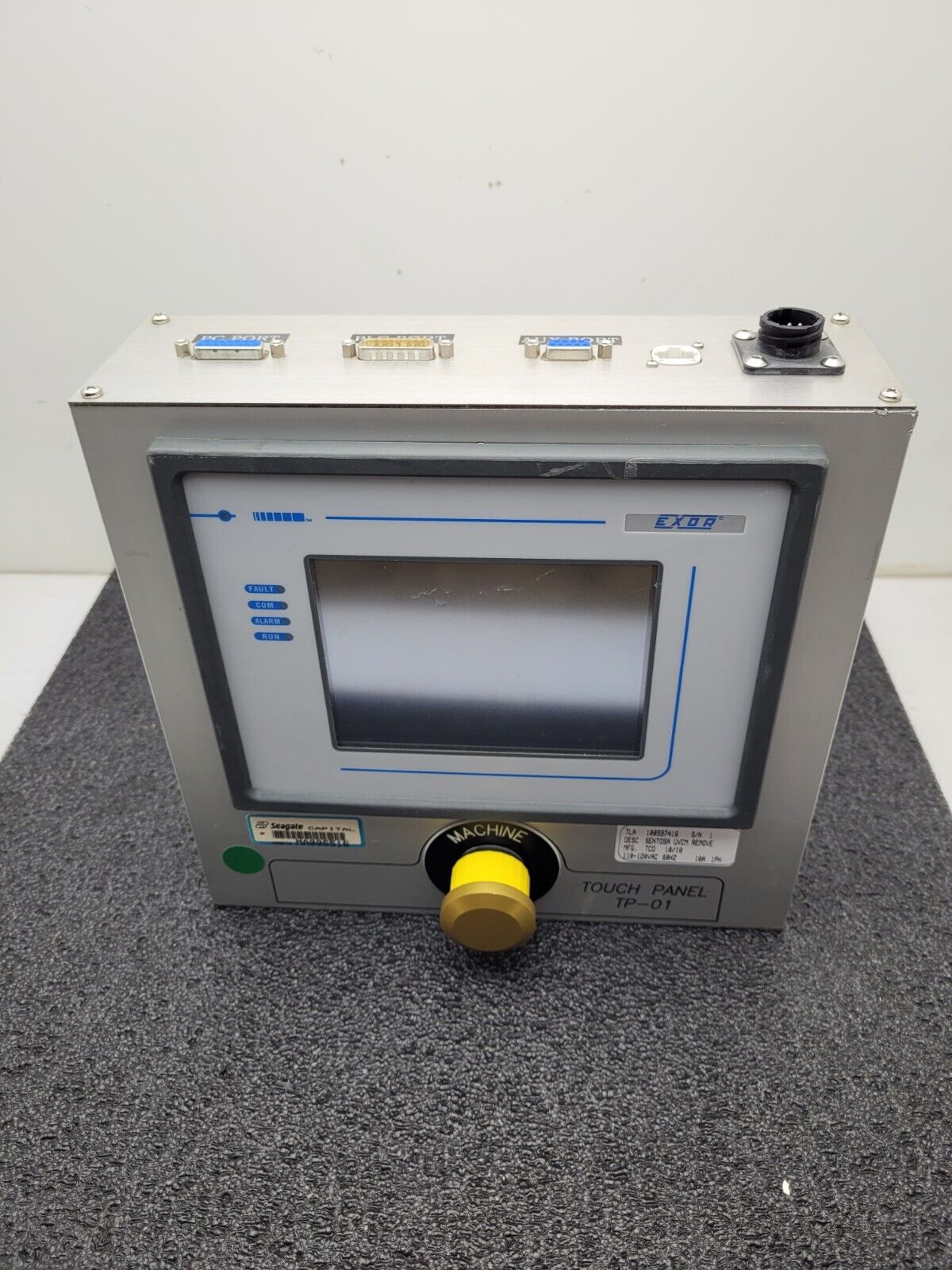 Exor UniOP TP-01 Touch Screen Panel + Custom Case ESTOP 24VDC Powered