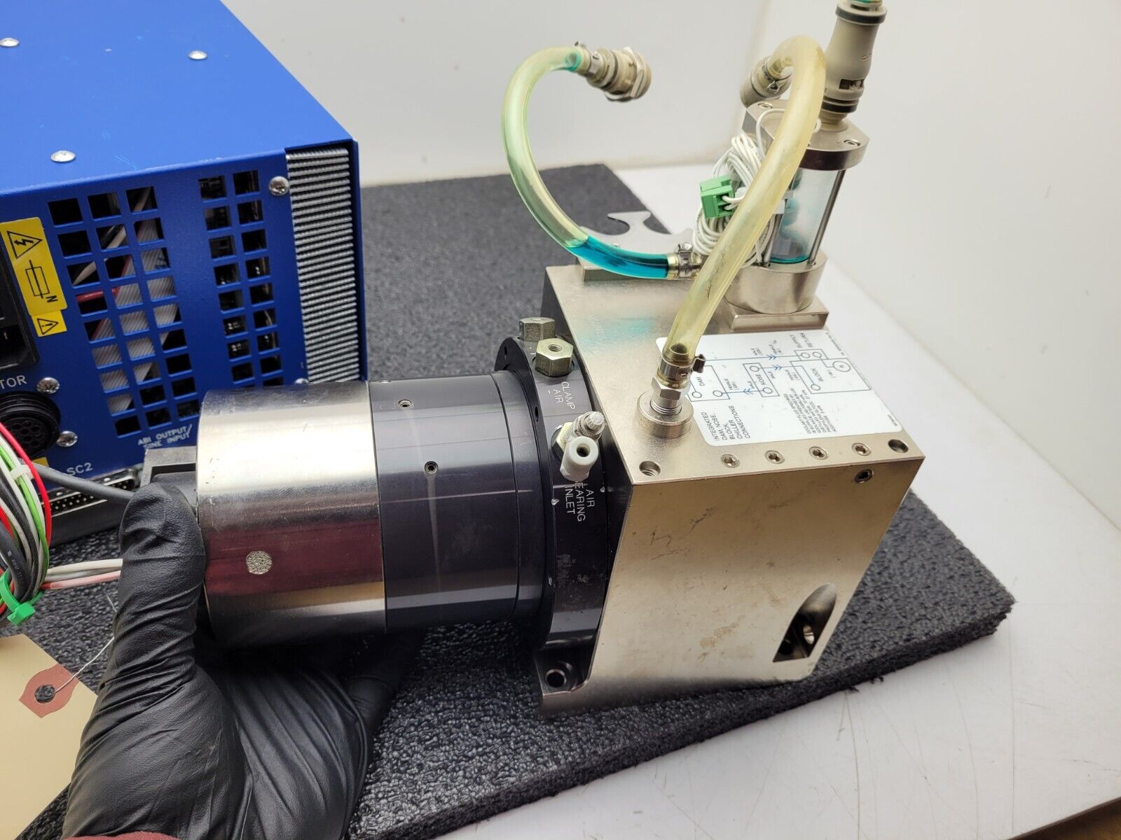 Professional Instruments 6551 Air Bearing Spindle Tested Spins w/ Controller O