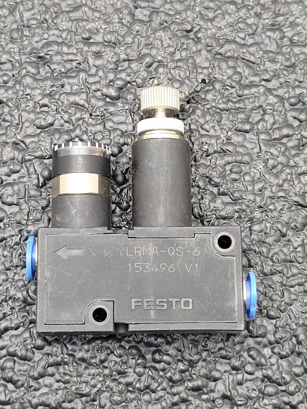 Lot 3x Pisco RVUM4-4 LRMA-QS-6  Inline Pressure Regulator Reducing Valve Gauge