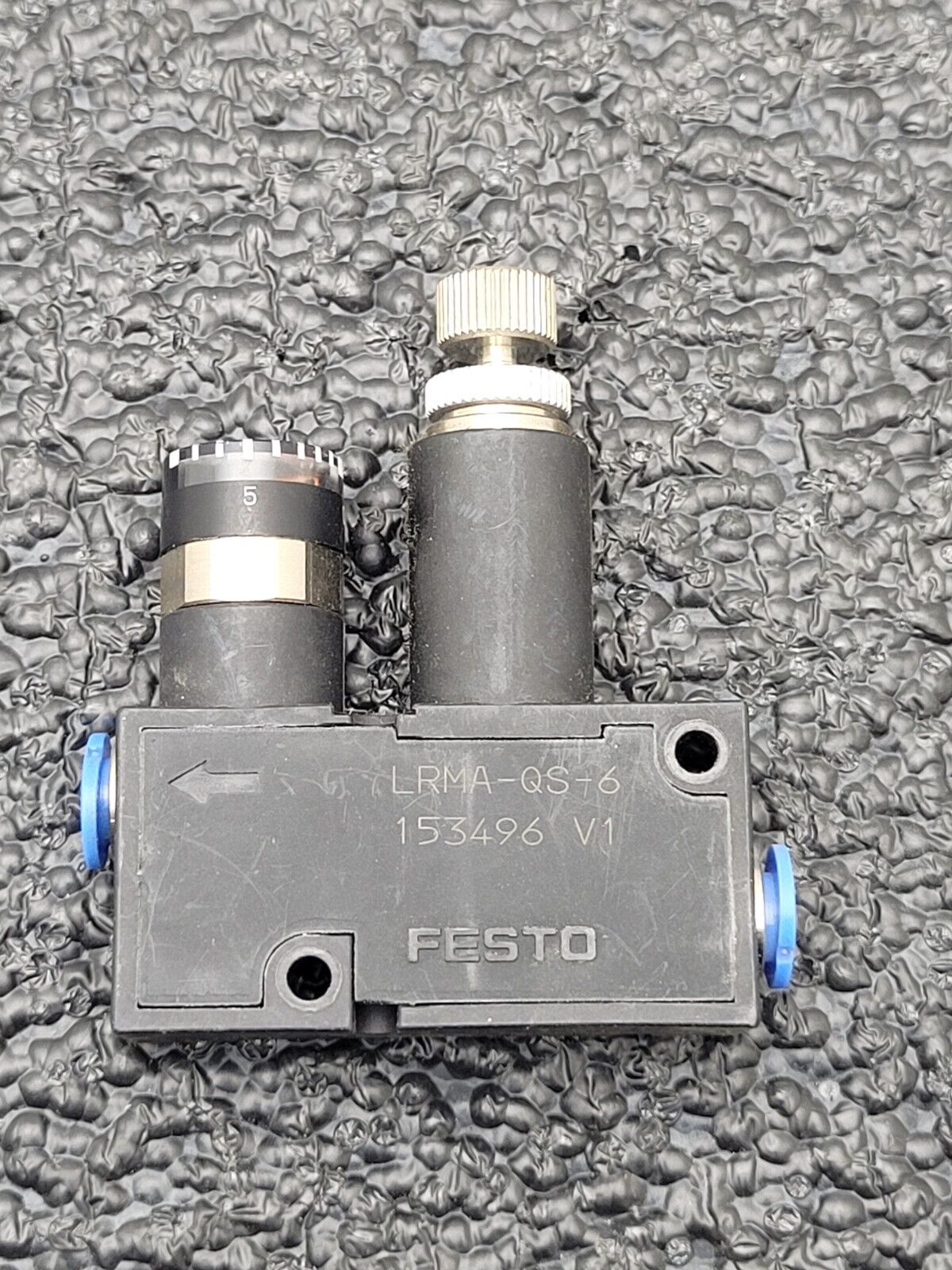 Lot 3x Pisco RVUM4-4 LRMA-QS-6  Inline Pressure Regulator Reducing Valve Gauge