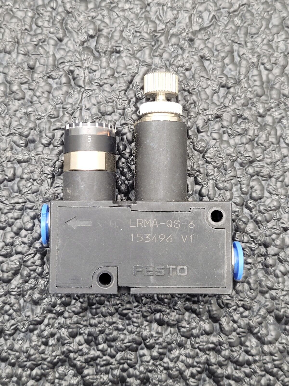 Lot 3x Pisco RVUM4-4 LRMA-QS-6  Inline Pressure Regulator Reducing Valve Gauge