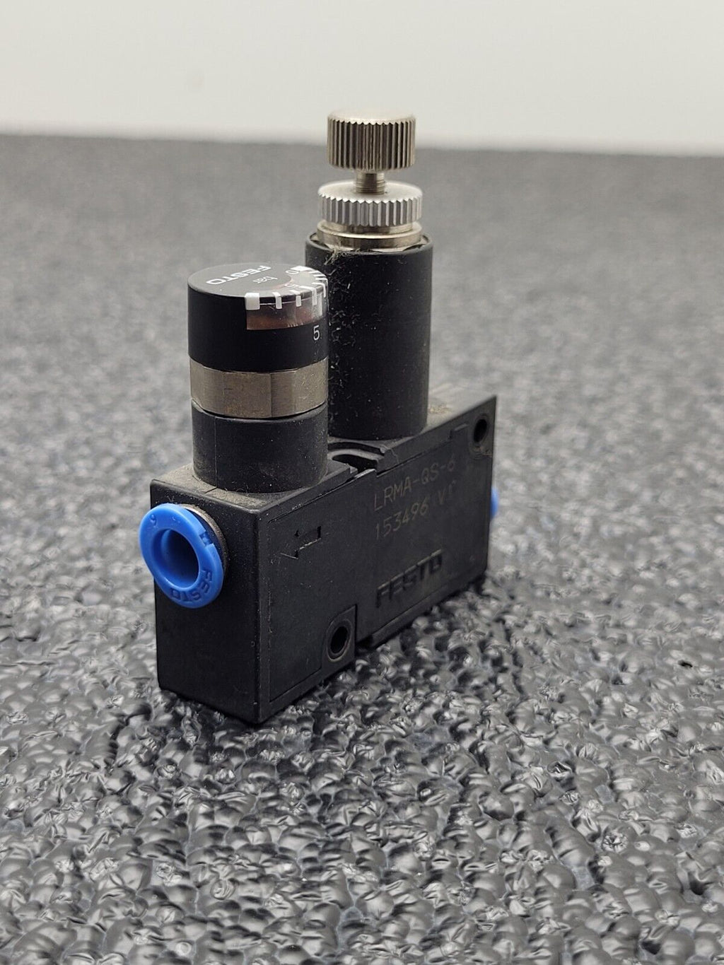 Lot 3x Pisco RVUM4-4 LRMA-QS-6  Inline Pressure Regulator Reducing Valve Gauge
