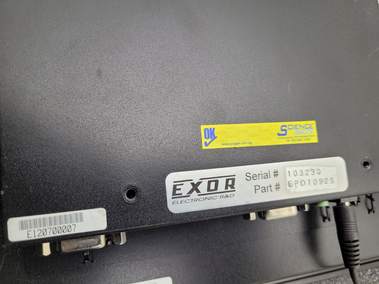 Exor Color Industrial 9.5" HMI EPD1092S Touch Screen + Power Adapter