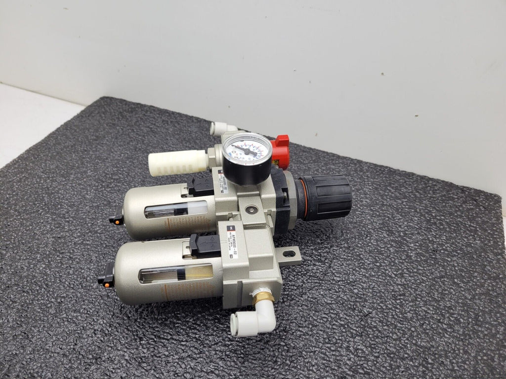 SMC VHS3500-02-x116 AFM3000-02 Mist Separator Air filter Regulator 150PSI ON OFF