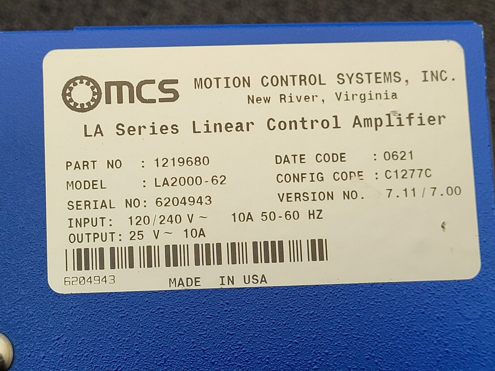 Professional Instruments 6551 Air Bearing Spindle Tested Spins w/ Controller N