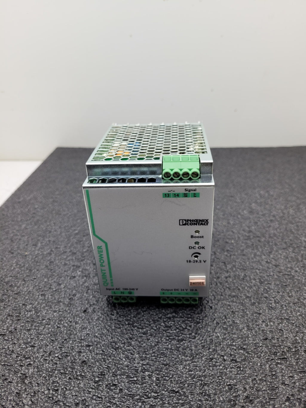 Phoenix Contact QUINT-PS/1AC/24DC/20 Power Supply 24VDC 20A 120V Input Din Rail