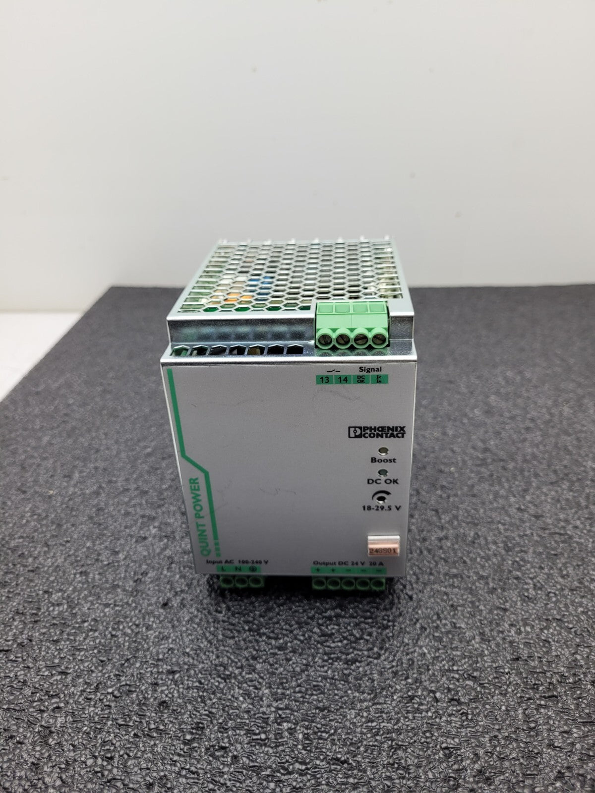 Phoenix Contact QUINT-PS/1AC/24DC/20 Power Supply 24VDC 20A 120V Input Din Rail