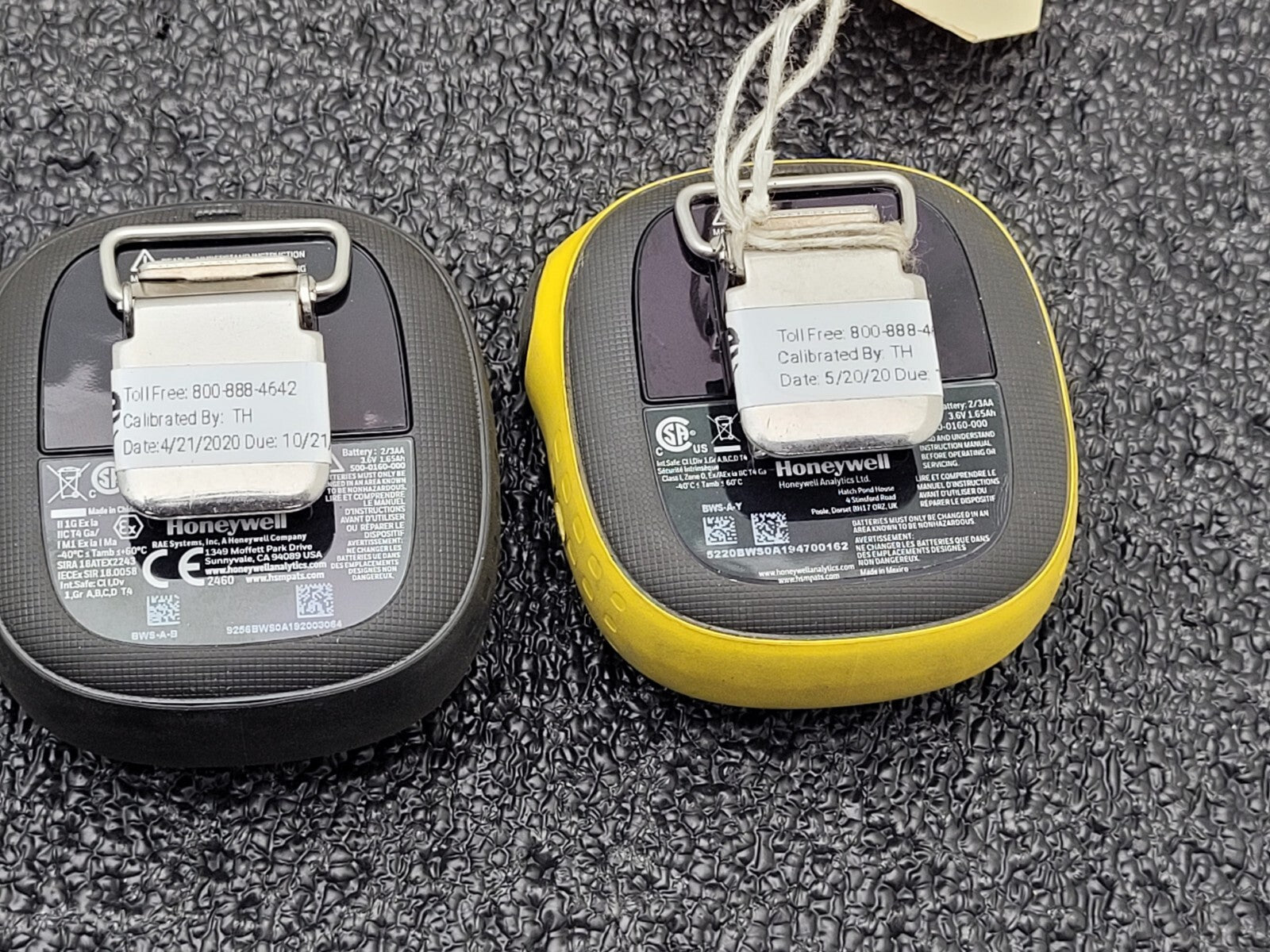 Lot of 2  Honeywell BW Solo Gas Detector NH3 Phosphine Monitor Power On Low Batt
