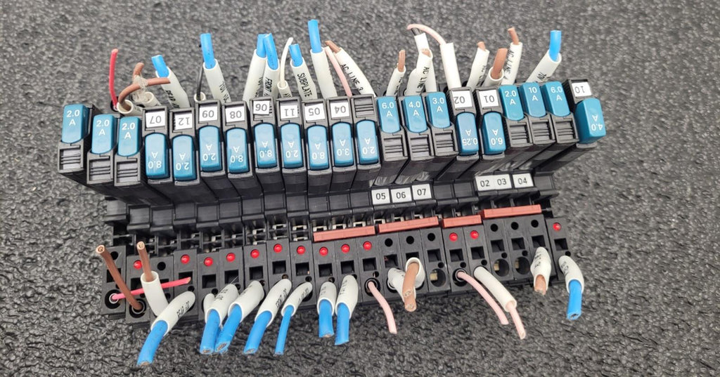 Lot of 21 PHOENIX CONTACT #ST4-FSI/C FUSE HOLDER TERMINAL BLOCKS D149E TCP Fuses
