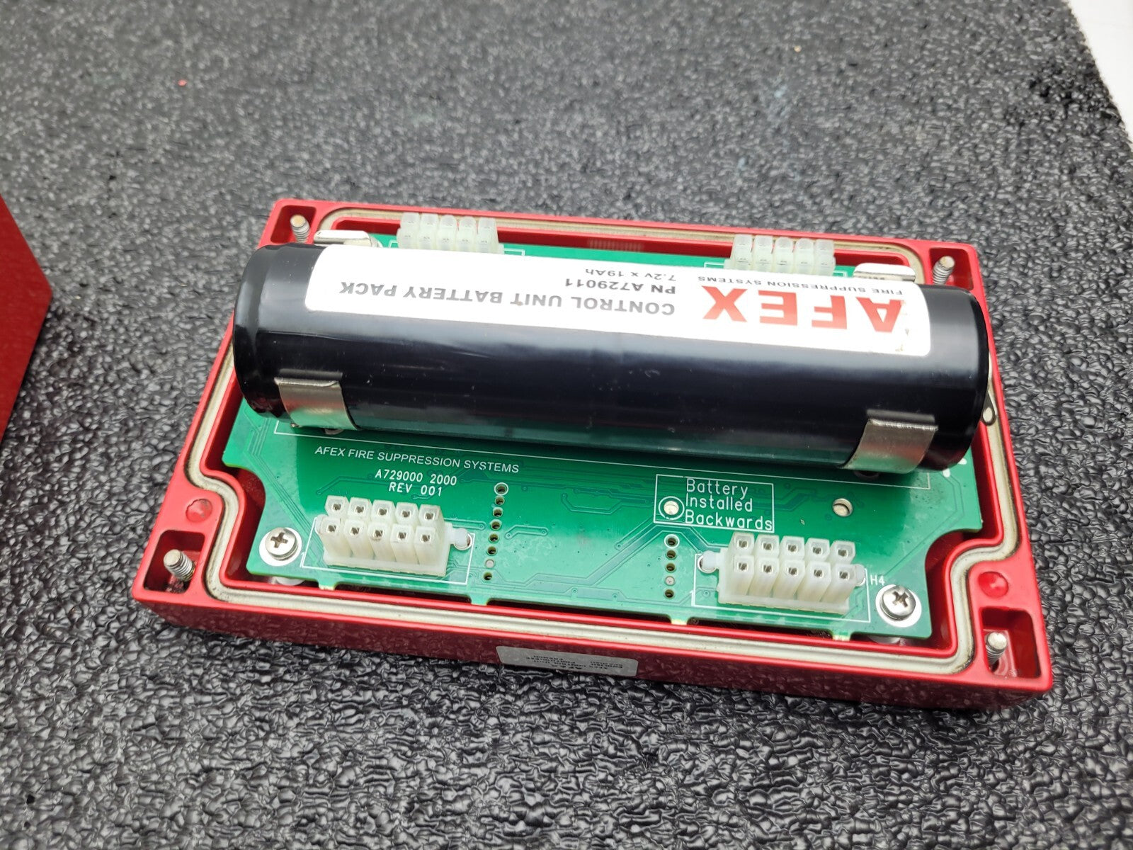 AFEX  Fire Suppression Systems Control Unit Panel A729000 Good Battery