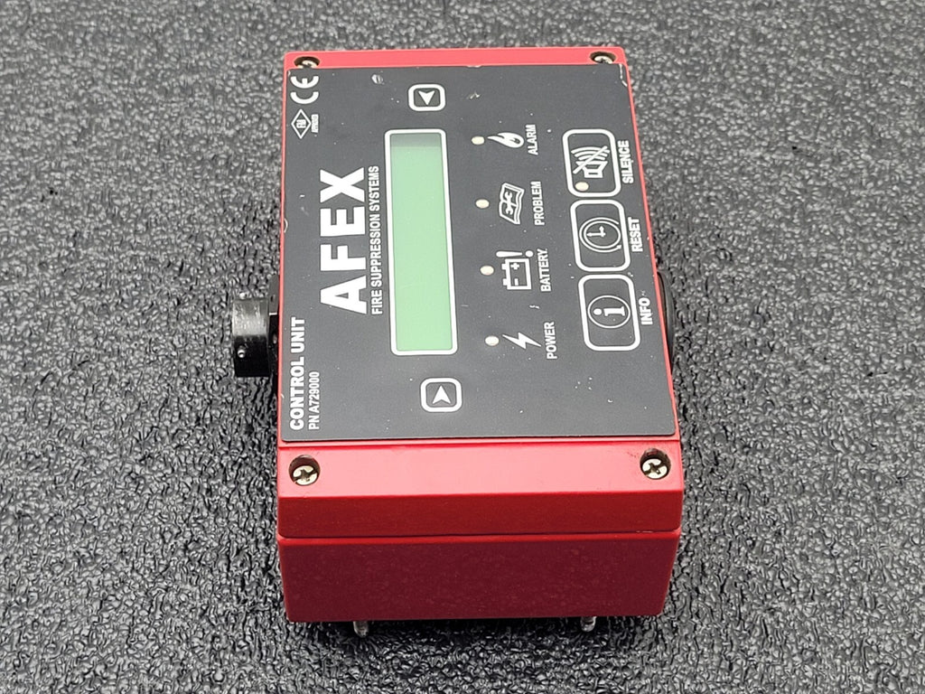 AFEX  Fire Suppression Systems Control Unit Panel A729000 Good Battery