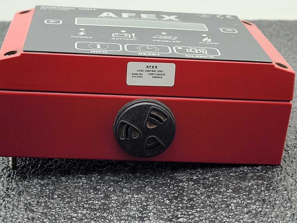 AFEX  Fire Suppression Systems Control Unit Panel A729000 Good Battery