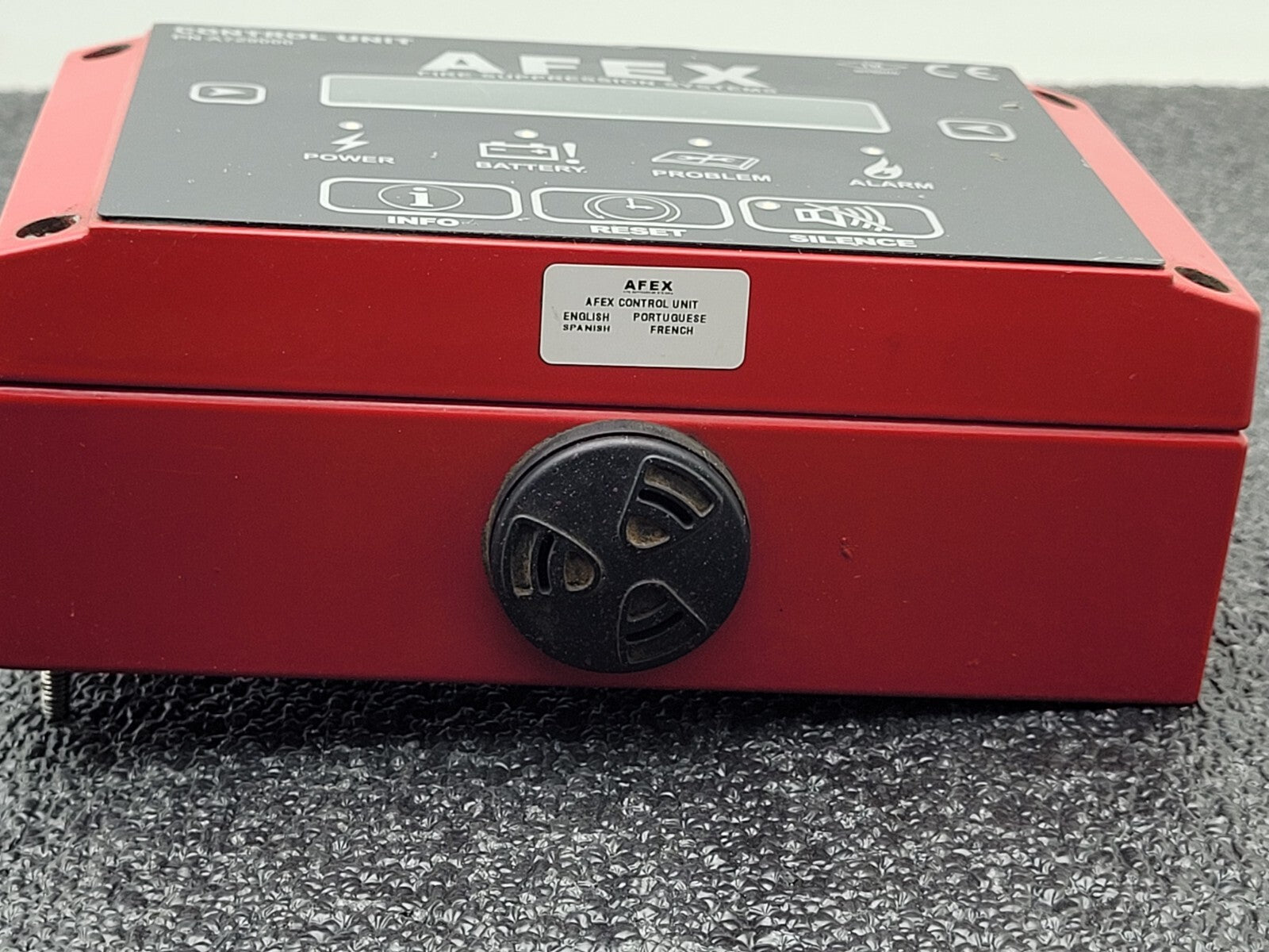 AFEX  Fire Suppression Systems Control Unit Panel A729000 Good Battery