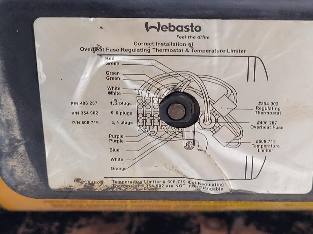 Webasto Spheros Arctic Fox DBW 300 Diesel Heater 30kW 12 Volt 100W W/ Cover B6A