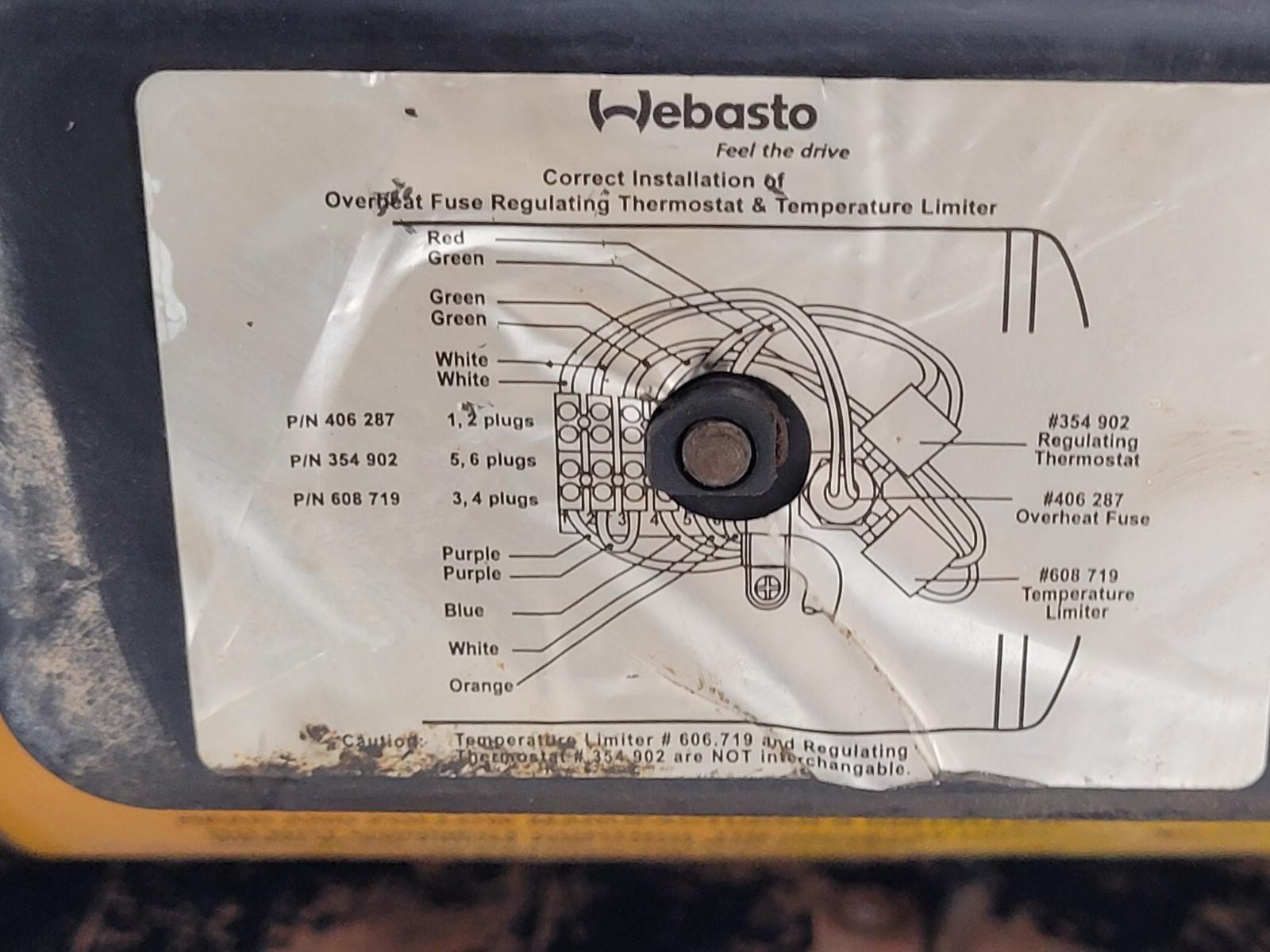 Webasto Spheros Arctic Fox DBW 300 Diesel Heater 30kW 12 Volt 100W W/ Cover B6A