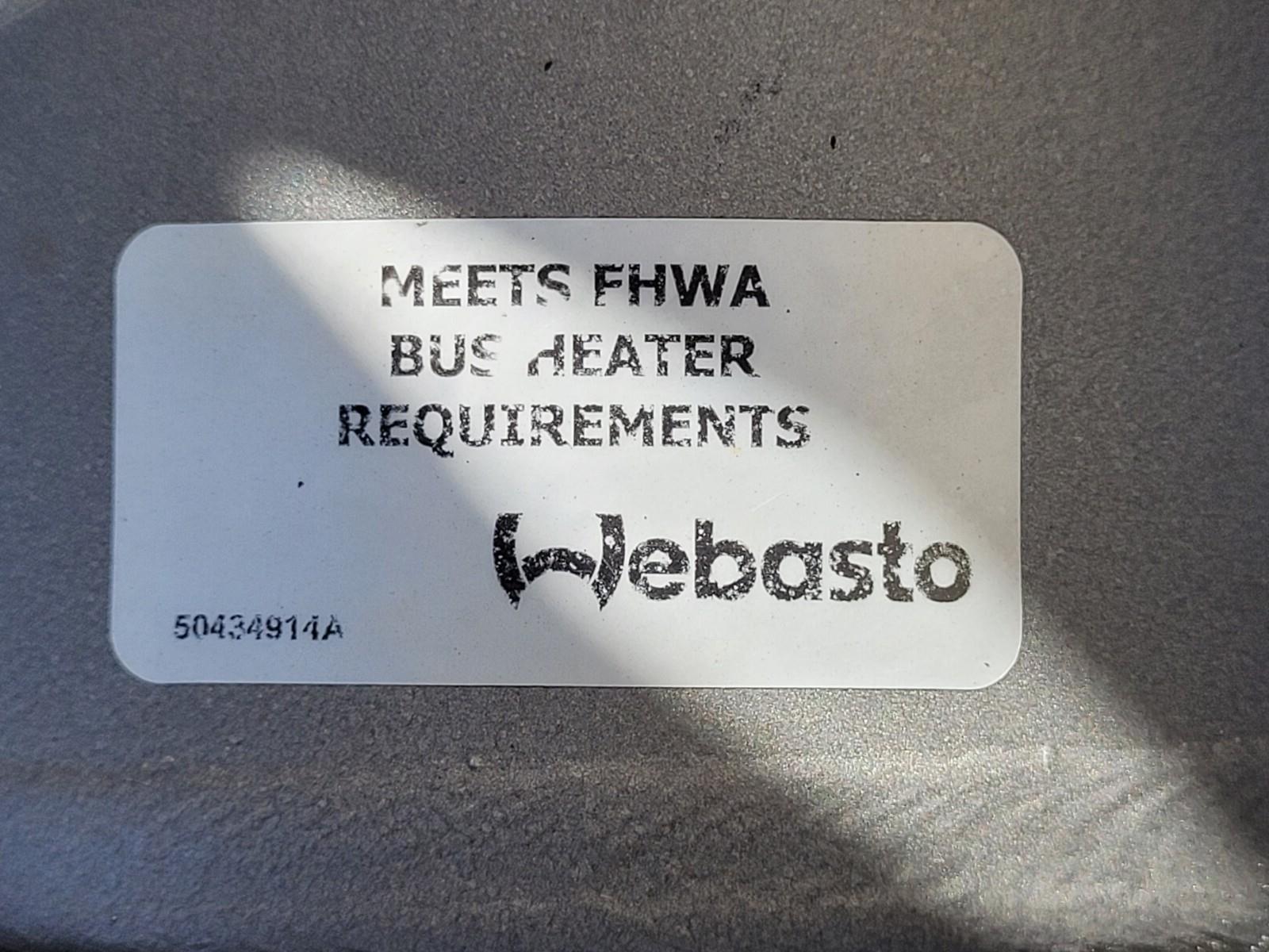 Webasto Spheros Arctic Fox DBW 300 Diesel Heater 30kW 12 Volt 100W W/ Cover B4