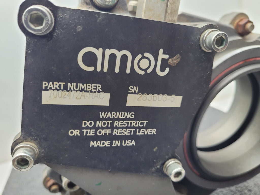 Amot RIGSAVER SGE Valve 7002472A-HAC 4" 7002 Swing Gate Air Shut Off Valve QSK50