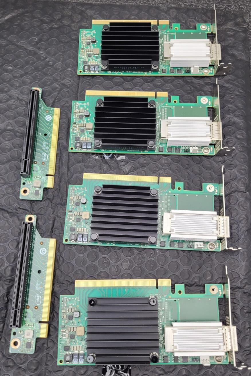 Lot of 4 Mellanox  MCX455A-ECAT  ConnectX-4 VPI EDR IB 100GbE 1-Port QSFP28