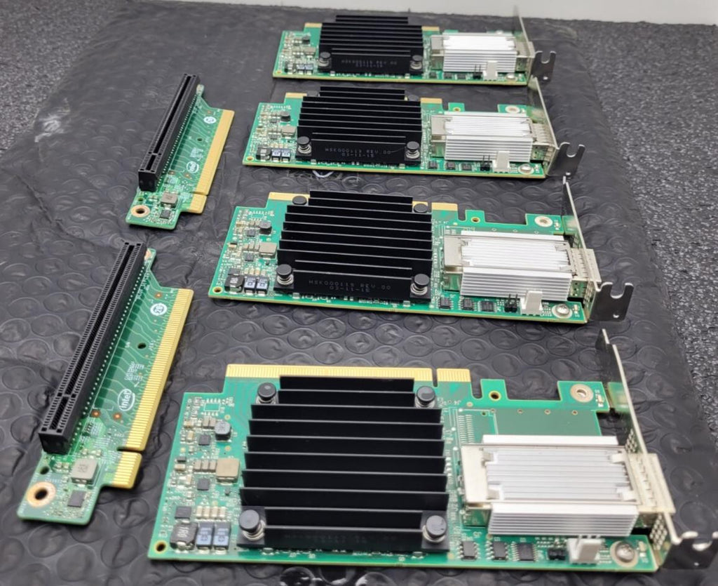 Lot of 4 Mellanox  MCX455A-ECAT  ConnectX-4 VPI EDR IB 100GbE 1-Port QSFP28