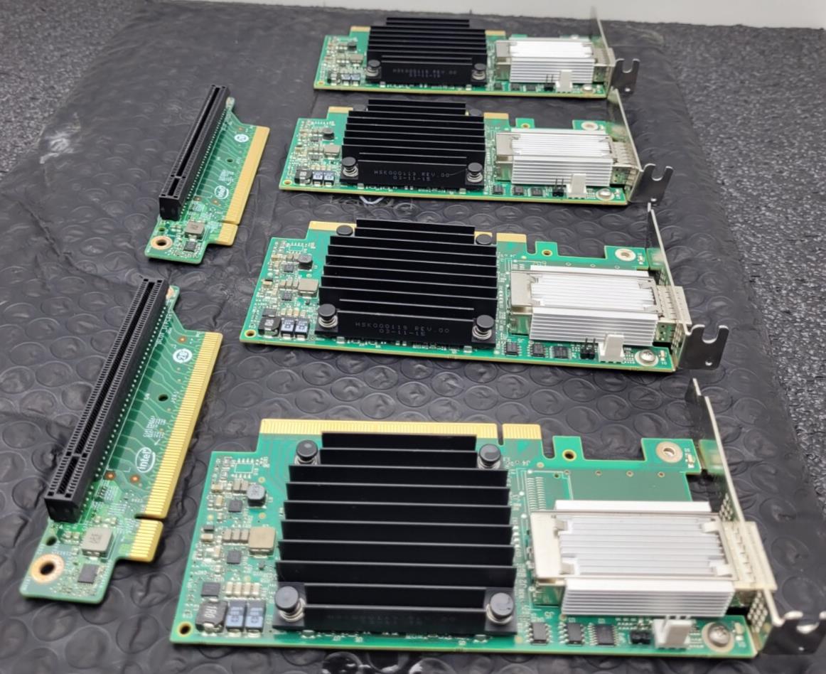 Lot of 4 Mellanox  MCX455A-ECAT  ConnectX-4 VPI EDR IB 100GbE 1-Port QSFP28