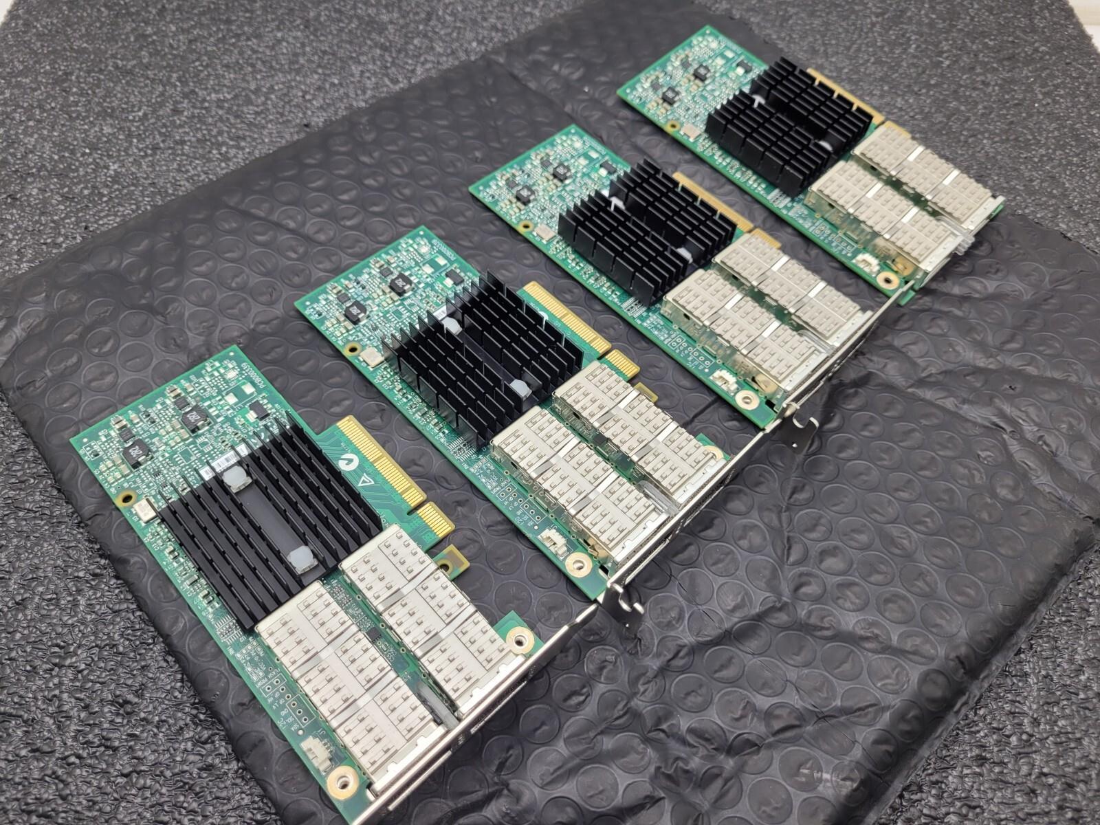 Lot of 4 Mellanox MCX354A-FCBT ConnectX-3 FDR Dual-Port Adapter 40GigE