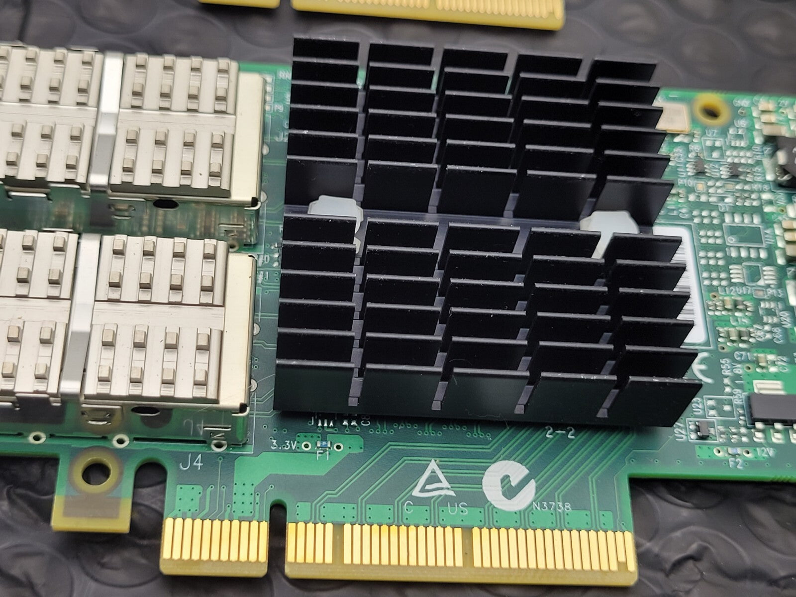 Lot of 4 Mellanox MCX354A-FCBT ConnectX-3 FDR Dual-Port Adapter 40GigE