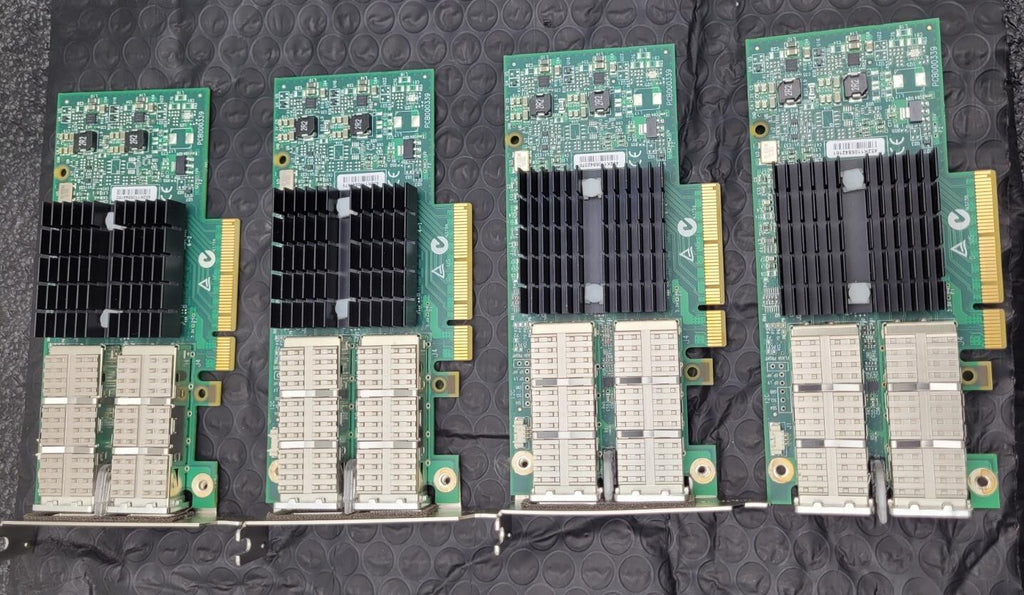 Lot of 4 Mellanox MCX354A-FCBT ConnectX-3 FDR Dual-Port Adapter 40GigE