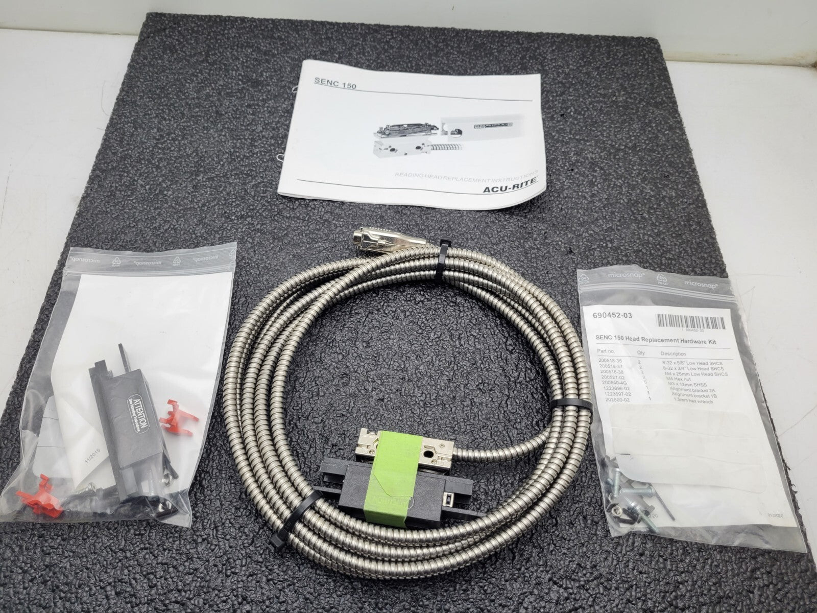 ACU-RITE 158171-01  SENC 150 READER HEAD 5um  T4 ' CABLE Open Box